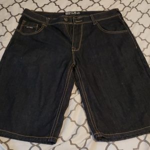 Dark blue Enyce jean shorts